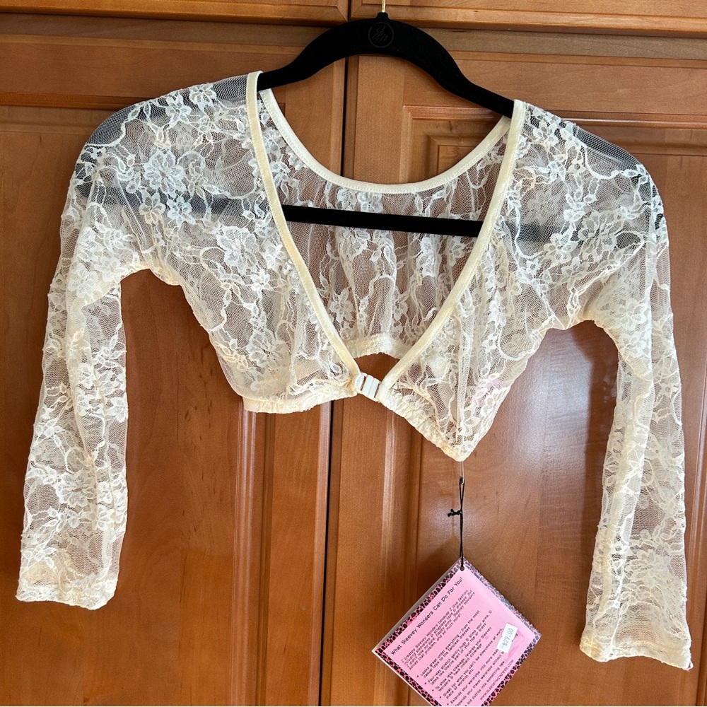 NWT Sleevey Wonders-Ivory Lace-various sizes